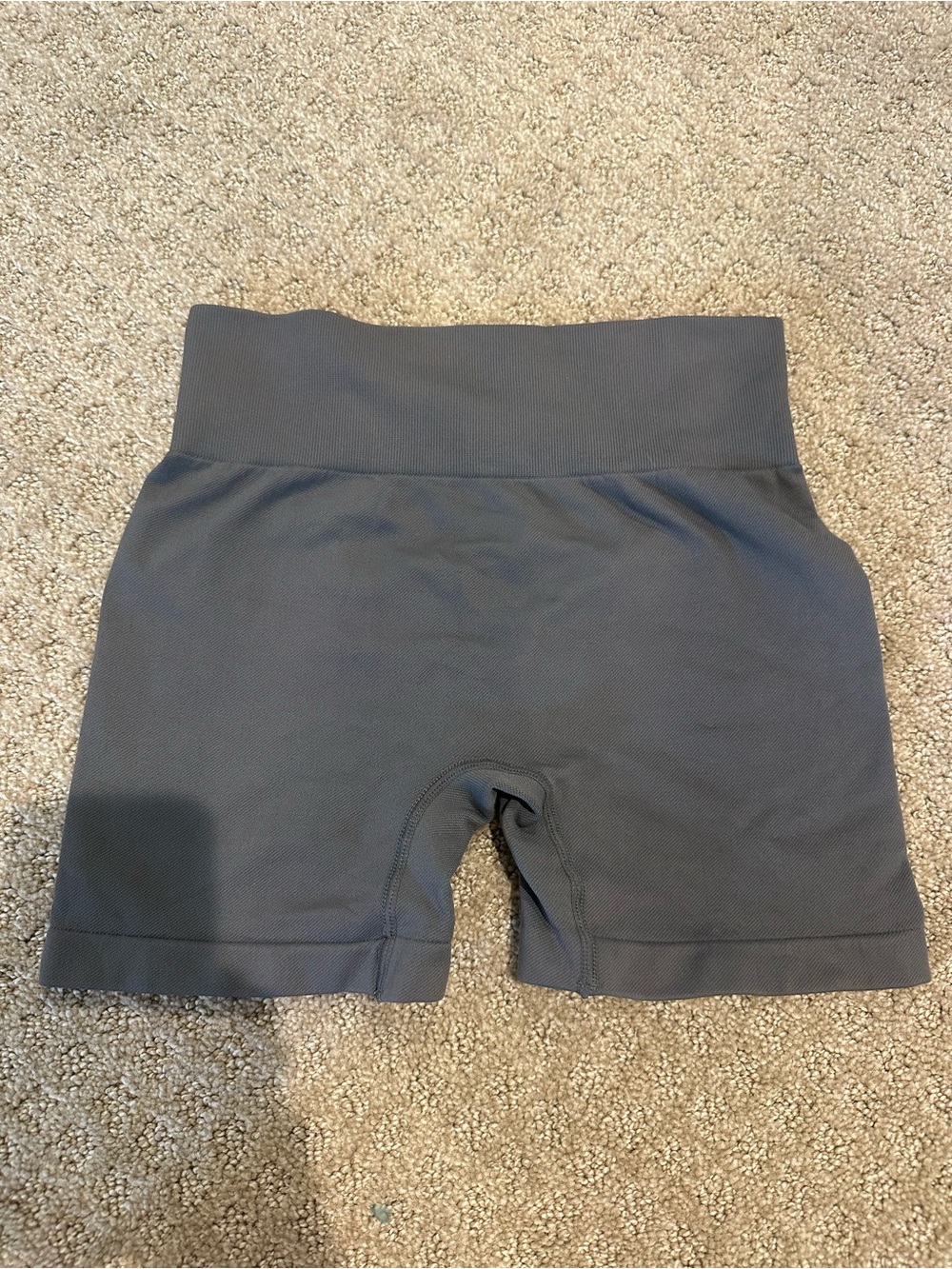 High-Rise Women's Bike Shorts in Charcoal Gray
